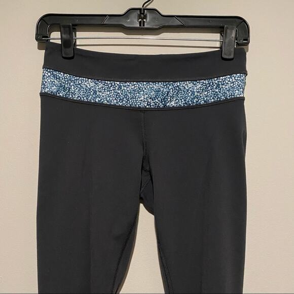 LULULEMON Wunder Under Leggings Pants Reversible Coal Gray Luon Medium Rise - Picture 13 of 15